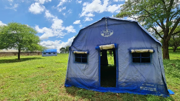 Ablution building at Thiba River Camp